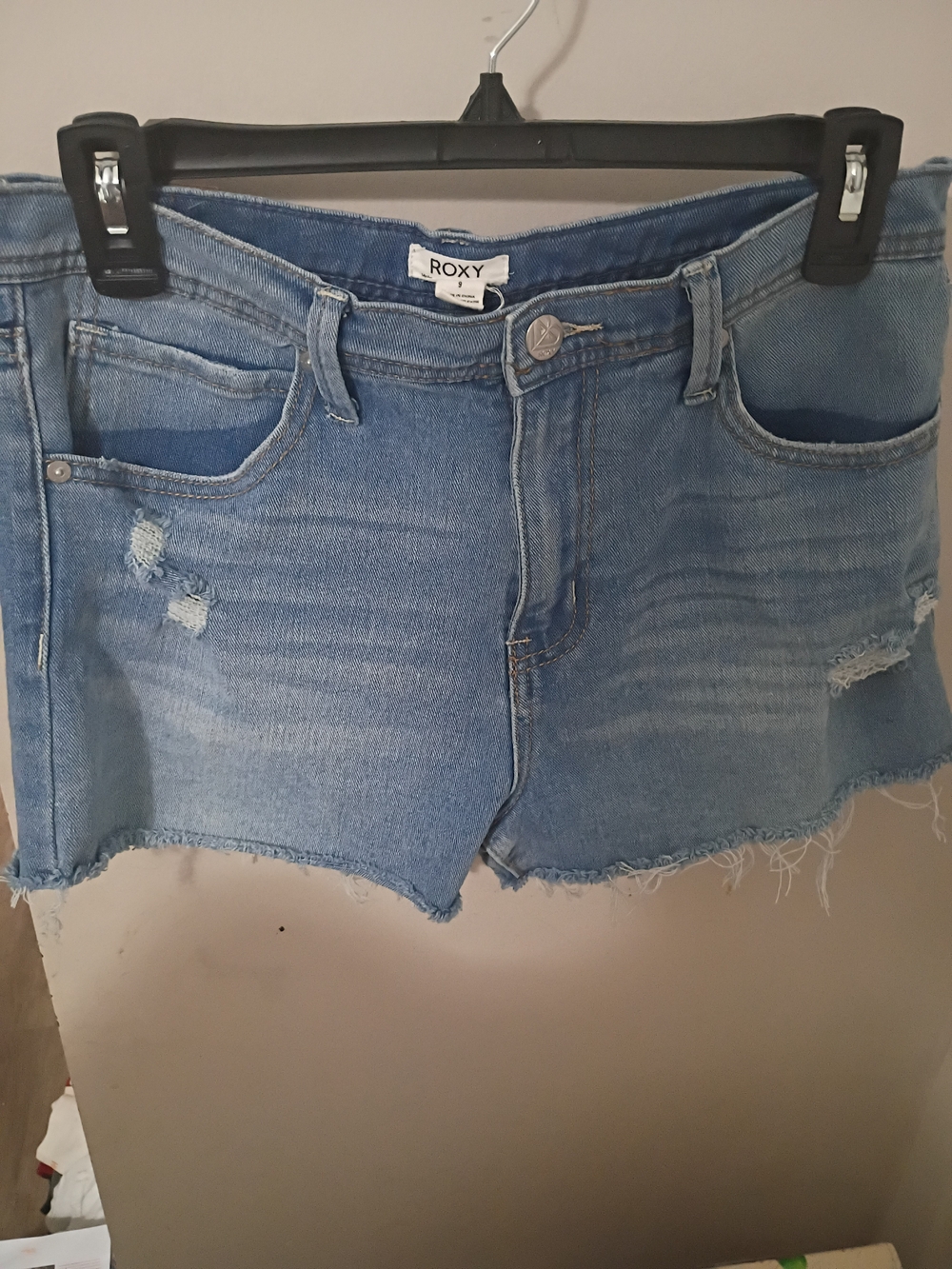 Roxy Women's Light Blue Denim Cutoff Shorts